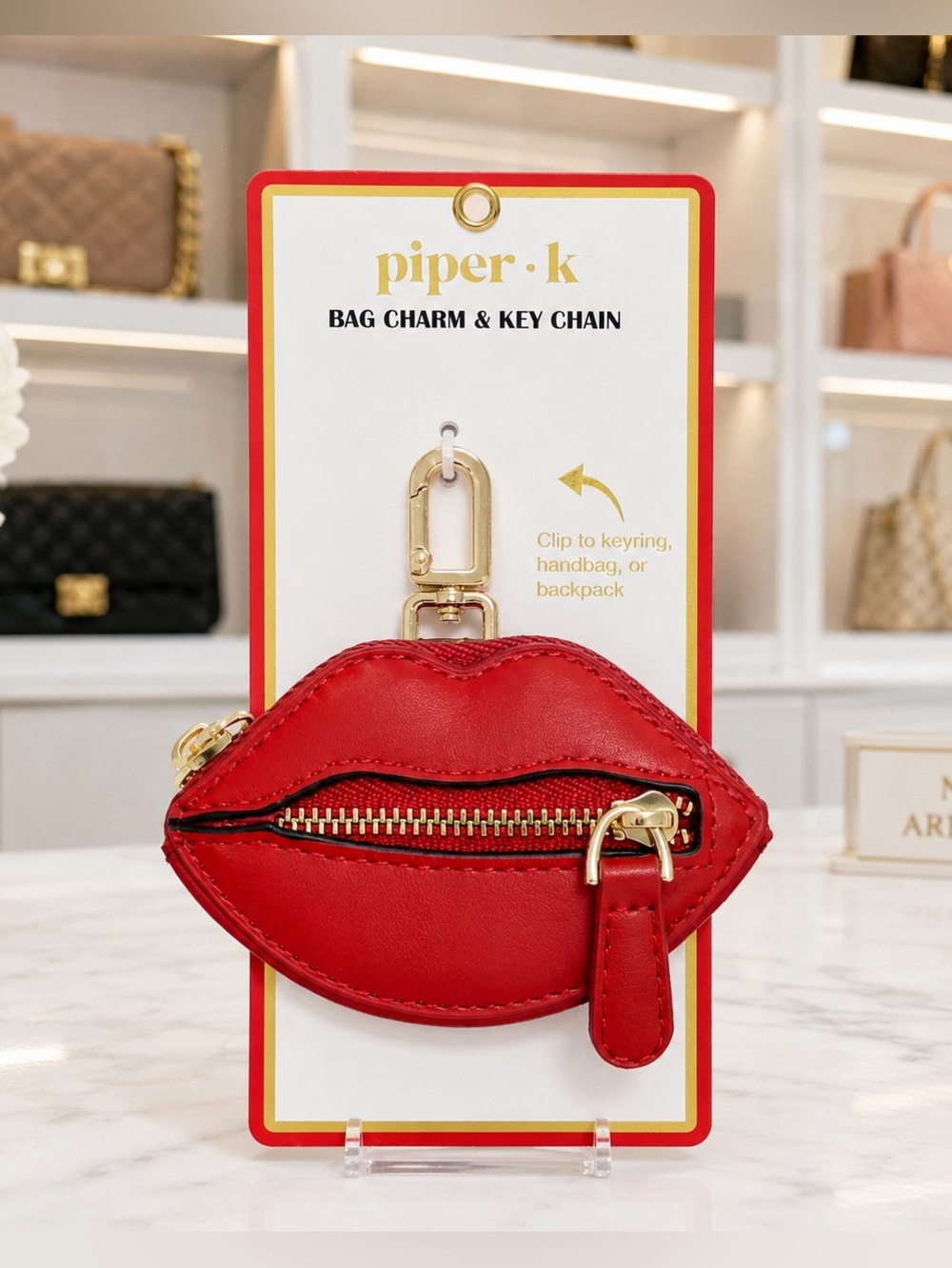 Piper K Bag Charm & Keychain